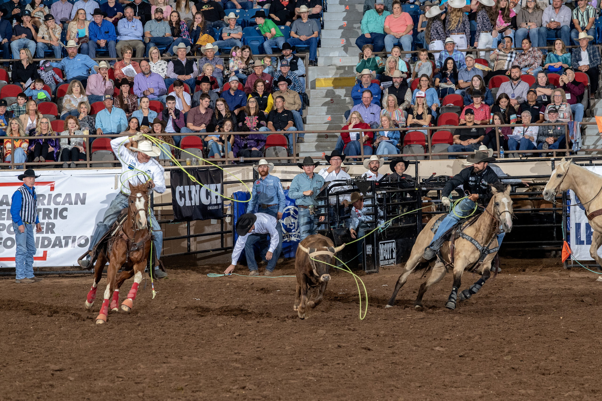 San Angelo Rodeo: Team Roping Shay Carroll & Jace Helton Claim Victory